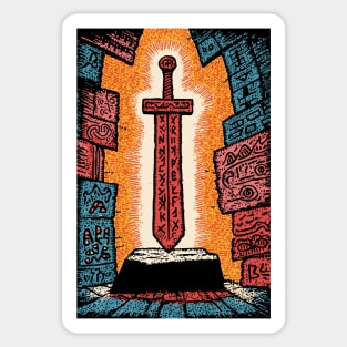 Legendary Magic Sword | Fantasy Gamer Item Sticker